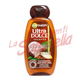 Sampon Garnier Ultra Dolce cu cacao si ulei de cocos par neted 250 ml