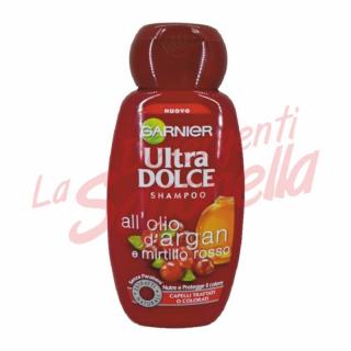 Sampon Garnier Ultra Dolce cu ulei de argan si merisoare pentru par vopsit 250ml