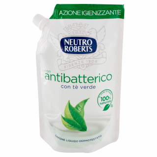 Sapun lichid rezerva Neutro Roberts antibacterian cu ceai verde 400 ml