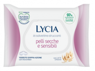 Servetele demachiante Lycia piele uscata si sensibila 20 bucati