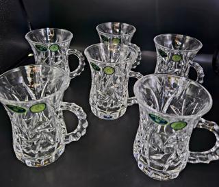 Set 6 cescute colectia Ingrid din Cristal de Bohemia 120ml