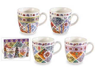 Set cadou cu 2 cesti din portelan  Maiolica