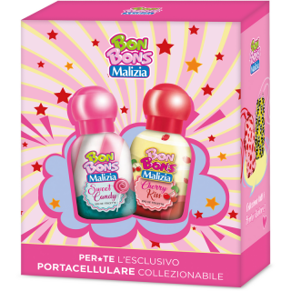 Set cadou Malizia Bon Bons pentru copii(parfum+husa telefon)