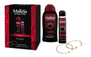 Set cadou Malizia Cherie(gel de dus+deodorant+set bratari)aroma de cirese 400ml