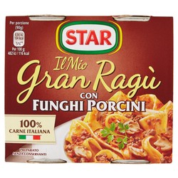 Sos paste Gran Ragu Star cu ciuperci porcini fara gluten 2*180gr