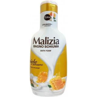 Spuma de baie Malizia efect cremos cu miere si ghimbir 1000 ml