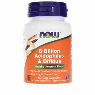 Now 8 Billion Acidophilus  Bifidus 60 vcaps