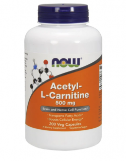 Now Acetyl-L-Carnitine 500mg 200 vcaps