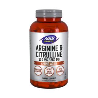 Now Arginine  Citrulline 240 vcaps