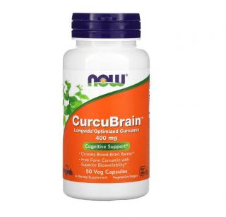 Now CurcuBrain 400 mg 50 vcaps