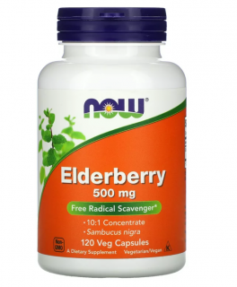 Now Elderberry 500 mg 120 vcaps