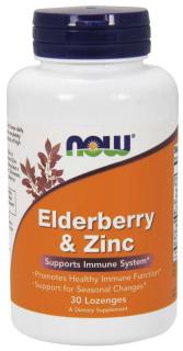 Now Elderberry  Zinc 30 lozenges