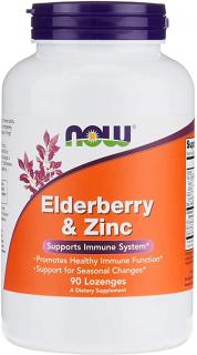 Now Elderberry  Zinc 90 lozenges