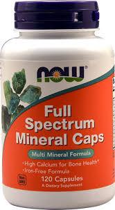 Now Full Spectrum Minerals Iron-Free 120 caps