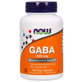 Now Gaba with Vitamin B6 500 mg 100 vcaps