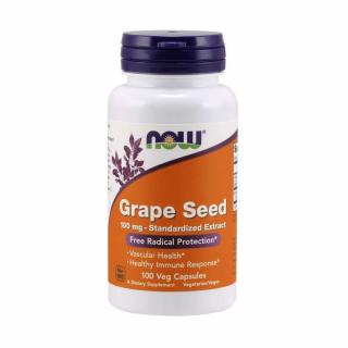 Now Grape Seed Standardized Extract 100 mg 100 vcaps