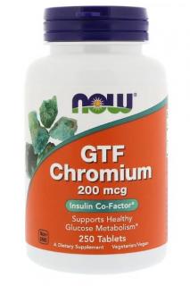 Now GTF Chromium 200 mcg 250 tabs
