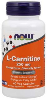 Now L-Carnitine 250 mg 60 vcaps