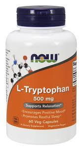 Now L-Tryptophan 500mg 60 veg caps