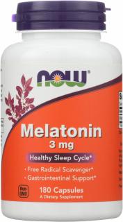 Now Melatonin 3mg 180 vcaps