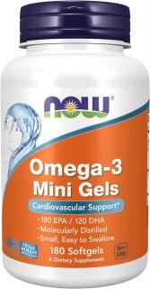 Now Omega 3 Mini Gels 180 softgels