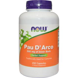 Now Pau D arco 500 mg 250 vcaps