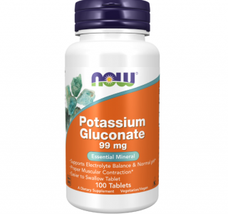 Now Potassium Gluconate 99 mg 250 tab