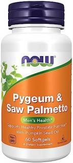 Now Pygeum  Saw Palmetto with Pumpkin Seed Oil 60 softgels