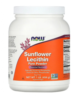 Now Sunflower Lecithin Pure Powder 454 grams