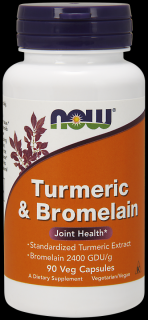 Now Turmeric  Bromelain 90 vcaps