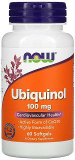 Now Ubiquinol 100mg 60 softgels