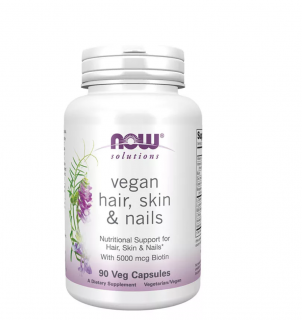 Now Vegan Hair, Skin  Nails 90 vcaps