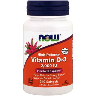 Now Vit D3 2000 IU 240 softgels