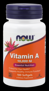 Now Vitamin A 10.000 IU 100 softgels