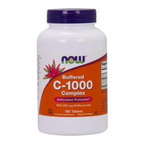 Now Vitamin C-1000 Complex Buffered with 250 mg Bioflavonoids 180 tabs
