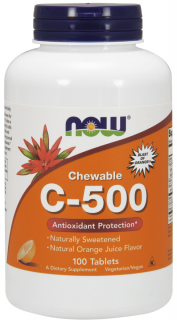 Now Vitamin C-500 Chewable 100 tabs