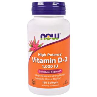 Now Vitamin D3 1000 IU 180 softgels