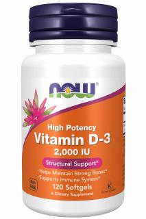 Now Vitamin D3 2000 IU 120 softgels