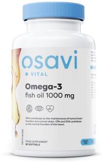 Osavi Omega-3 Fish Oil Molecularly Distilled 1000 mg 60 softgels
