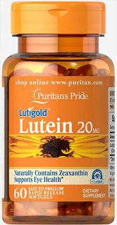 Puritan s Pride Lutein 20 mg with Zeaxanthin 60 softgels