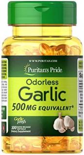 Puritan s Pride Odorless Garlic Extract 500 mg 100 softgel