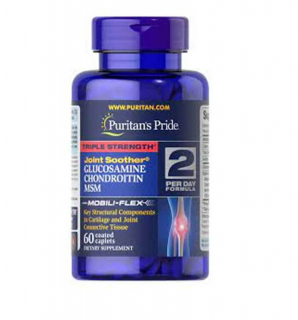 Puritan s Pride Triple Strength Glucosamine, Chondroitin, MSM 60 caplets