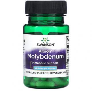 Swanson Albion Molybdenum 400 mcg 60 vcaps