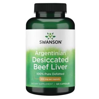 Swanson Argentinian Desiccated Beef Liver 500mg 120 caps