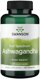 Swanson Full Spectrum Ashwagandha 450mg 100 caps