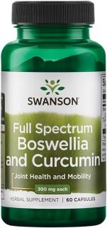 Swanson Full Spectrum Boswellia and Curcumin 300 mg 60 caps