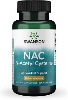 Swanson NAC N-Acetyl Cysteine 600 mg 100 caps