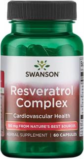Swanson Resveratrol Complex 180mg 60 caps