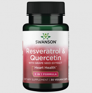 Swanson Resveratrol  Quercetin 30 vcaps