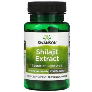 Swanson Shilajit Extract 400mg 60 vcaps